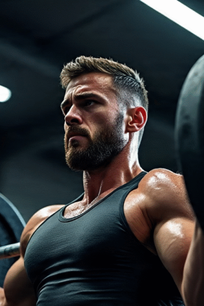 homem levantando peso