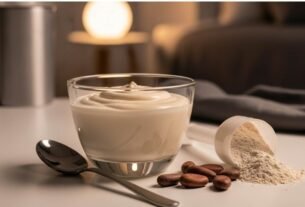 pudim fitness de caseina