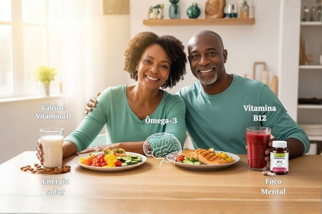 homem e uma mulher à mesa - Suplementos Para Tomar Após os 40 Anos-