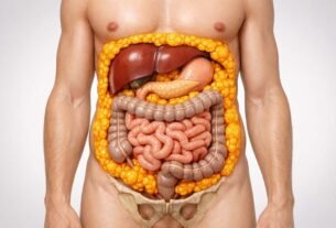 Imagens dos órgãos internos com a gordura visceral - Gordura Visceral: O Guia Completo sobre a Gordura Mais Perigosa para a sua Saúde